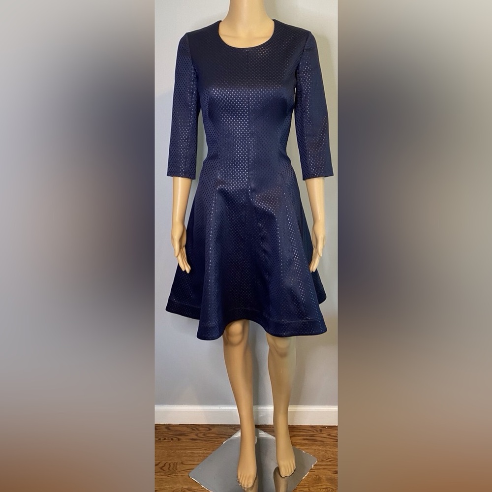 Navy Blue A-Line Dress